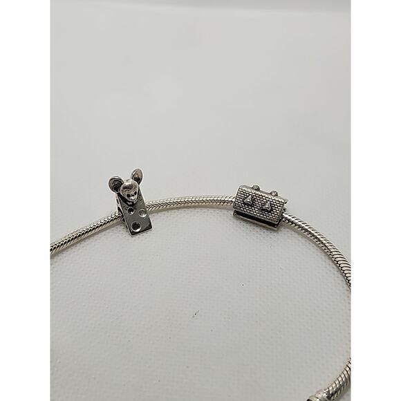 Pandora 9" Bracelet & Taras Dairy Frankenmuth Theme Charms - Picture 2 of 8